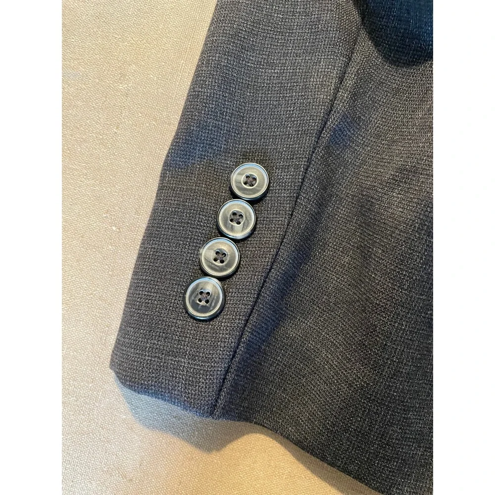 Jos A Bank Sport Coat 46R Wool Gray Two Button Blazer 1905 Collection